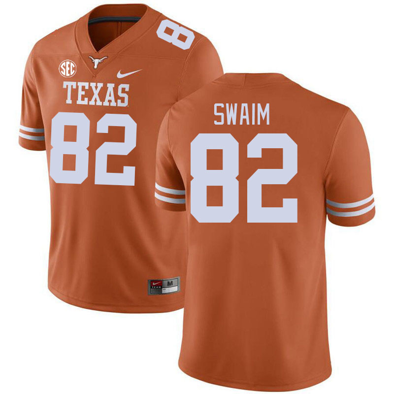 # 82 Geoff Swaim Texas Longhorns Jerseys Football Stitched-Orange